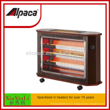 Radiateurs en quartz en bois 2400W